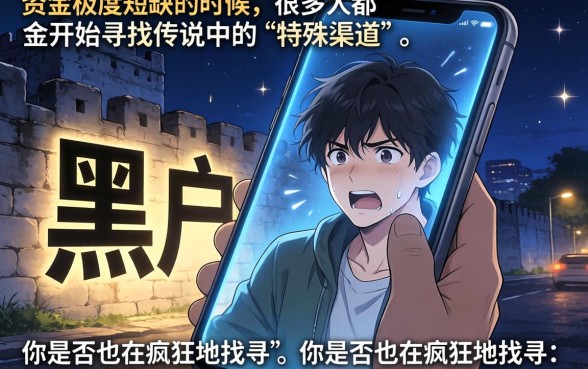 不上征信黑白通吃大额口子，条列五个黑户下款软件