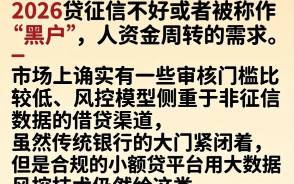 2026黑户快速借款口子,精选五个黑户可以下的贷款平台