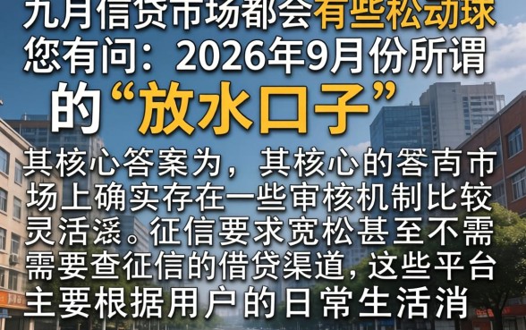 2026放水口子9月,枚举5个不上征信报告的贷款app