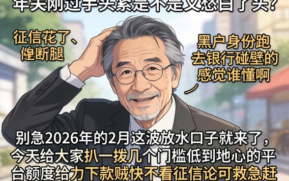 2026年2月放水口子，条列5个无视黑户百分百下款app