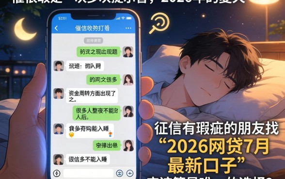 2026网贷7月最新口子，诚意推荐5个黑户逾期也能下款的网贷