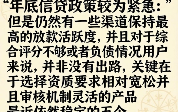 12月28还在下款的口子，鼎力推荐5个综合评分不足有负债都能下款平台