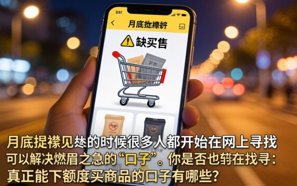 下额度买商品的口子,倾情分享五个借钱平台不看综合评估的口子