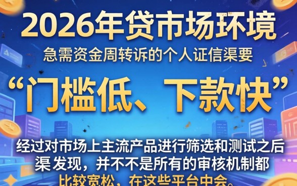2026那个贷款软件容易下款,详细阐述5个黑户好下款的网贷口子