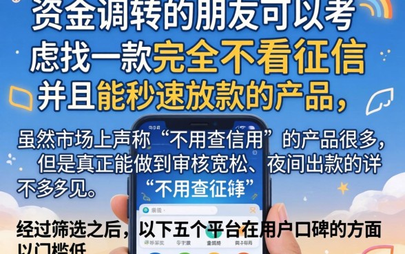 不看征信秒过的网贷App，深入剖析5个不审核夜间直接放款的网贷app