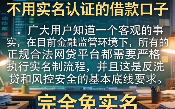 不用实名认证的借款口子,概览五个靠谱借钱的网贷app