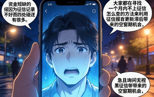 一个月不上征信怎么查，汇总5个无视征信黑户当前逾期必下款的口子