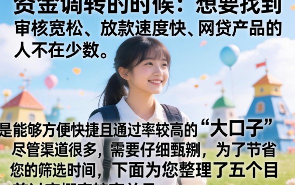 可以快速通过的网贷软件,整理五个网贷大口子轻松借app