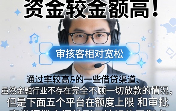 哪个平台借款额度高容易通过，鼎力推荐5个无视一切下款的平台