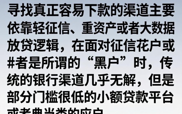 什么贷款app容易借到钱，理出五个黑户都能下的app