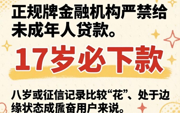 17岁可以从哪里借钱，归纳5个征信花居然都下款的app