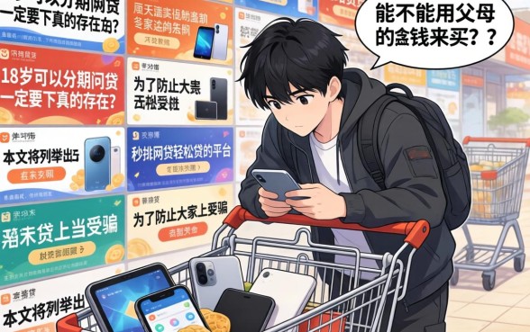 18岁可以分期的网贷必下，罗列5个秒批网贷轻松贷的平台