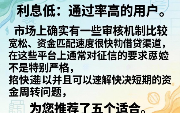 利息低得借钱软件，概览五个贷款通过高的app