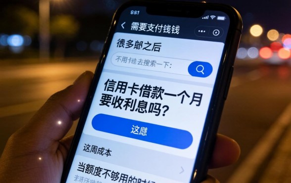 信用卡借钱一个月要利息吗，梳理5个周周到贷款相同系列的平台