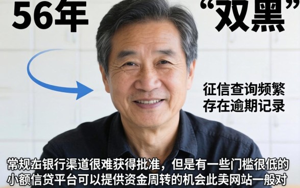 3个月56岁贷款口子，罗列五个高炮双黑逾期必下款app