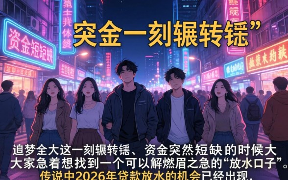 2026贷款放水口子，遴选5个分期有额度的网贷口子