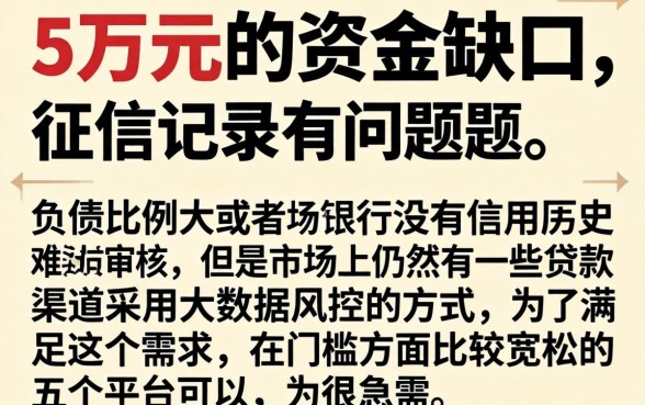 50000不看征信黑户三无,揭秘五个征信不好负债高的app