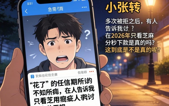 2026只看芝麻分秒下款，详尽说明五个真正无视征信花的平台