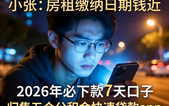 2026年必下款7天口子,归集五个公积金快速贷款app