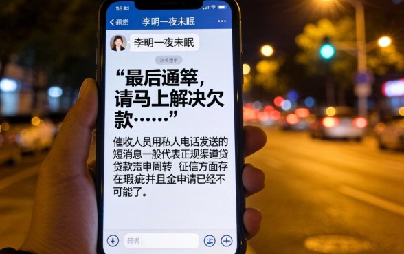 催收人员用私人数字发短信，精选五个贷款好做不看征信的平台