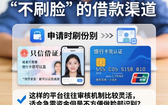 不刷脸是什么借款口子，鼎力推荐五个无视征信黑白100%秒下网贷平台