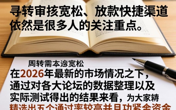 2026年最好下款的口子论坛，汇总5个高能分期贷款平台新秀