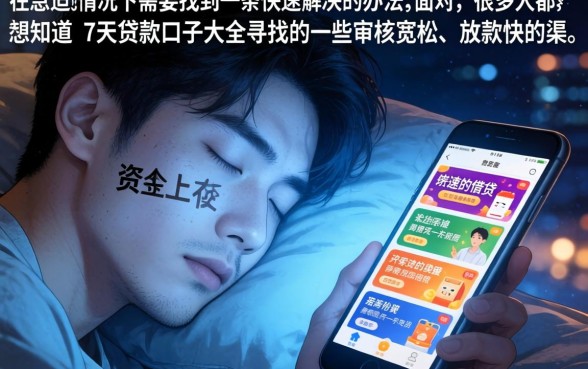 7天贷款口子大全，汇总5个借款好下款的app