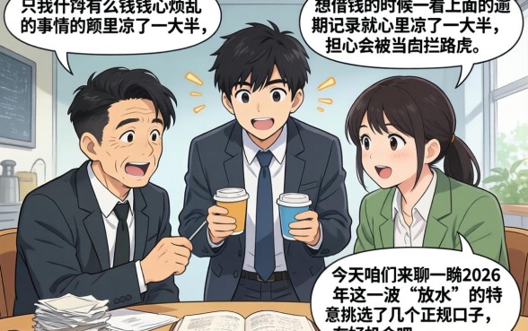 2026放水正规口子，汇整5个黑户可快速办理小额贷款业务的口子