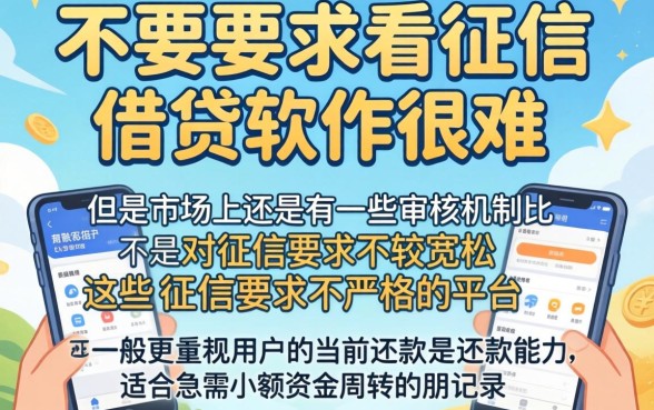 什么软件借钱不用征信，倾情分享五个急用小钱不求征信流水轻松贷的app
