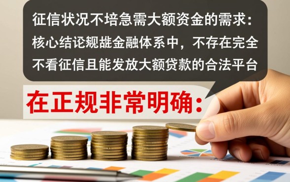 征信不好怎么借大额贷款