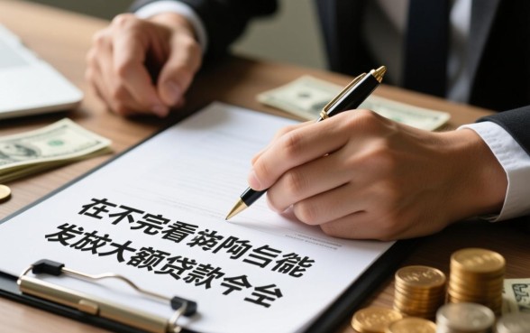 征信不好怎么借大额贷款
