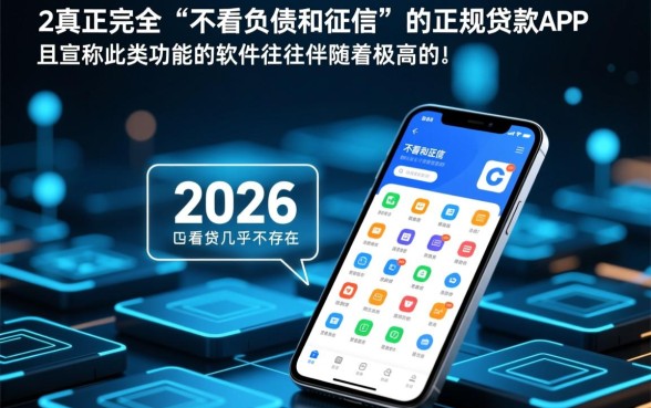 不看负债和征信的贷款app2026年有哪些