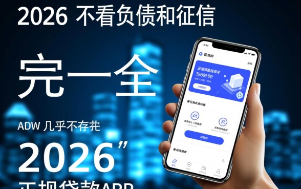 不看负债和征信的贷款app2026年有哪些