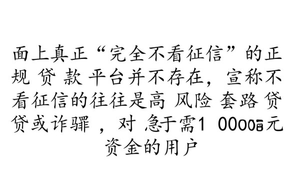借10000不看征信的贷款有哪些平台