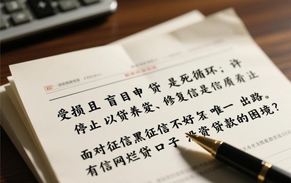 征信黑了有网贷口子没贷款