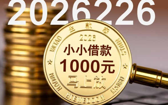2026年小额借款1000元马上放款怎么申请