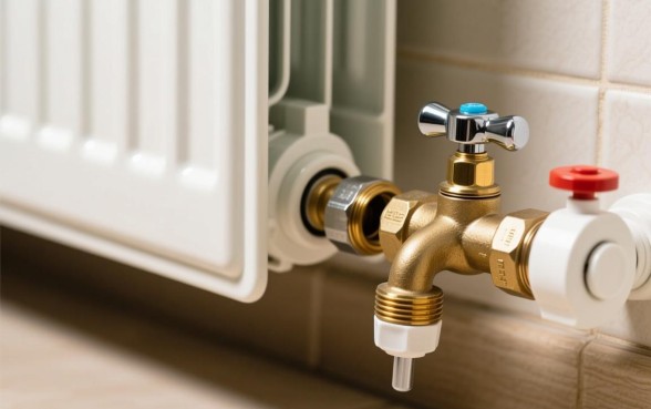 暖气片水龙头下边有几个口子怎么安装的