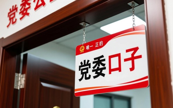 党委口子下挂的牌子字体用黑色还是红色