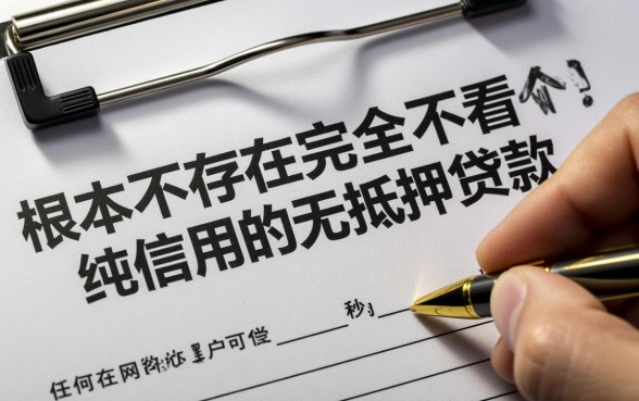 有没有不看个人征信的万无抵押贷款方案