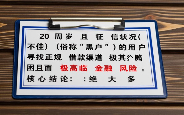 黑户哪些贷款平台20周岁可以借款的