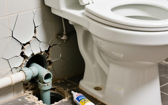 装马桶的下水道里切了个口子怎么处理