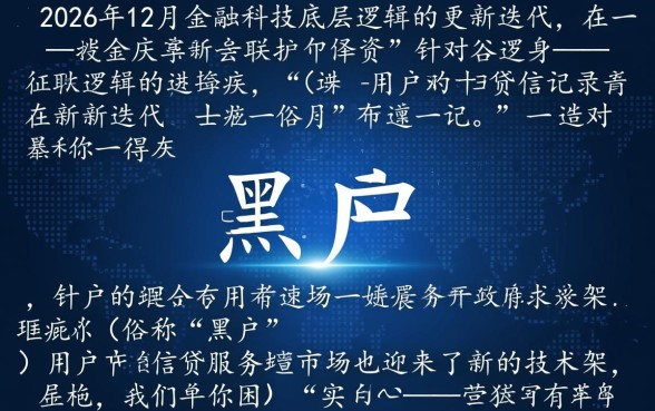 2026年12月黑户能下的口子有什么
