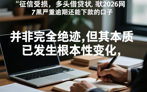 2026网黑严重逾期还能下款的口子