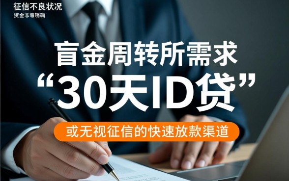 30天ID贷哪里能下款