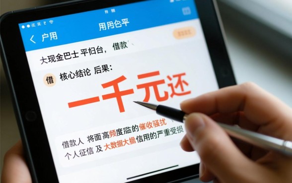 现金巴士借了一千块没有还会怎么样,会被起诉吗 现金巴士借了一千块没有还会怎么样