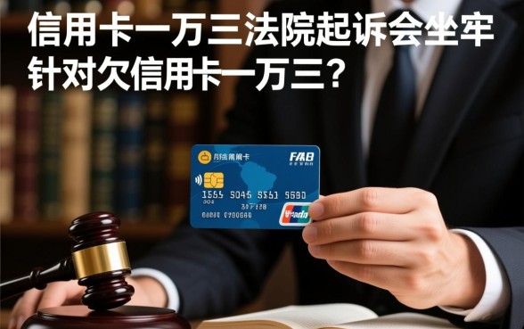 欠信用卡一万三被法院起诉会坐牢吗,欠信用卡被起诉怎么处理? 欠信用卡一万三被法院起诉会坐牢吗