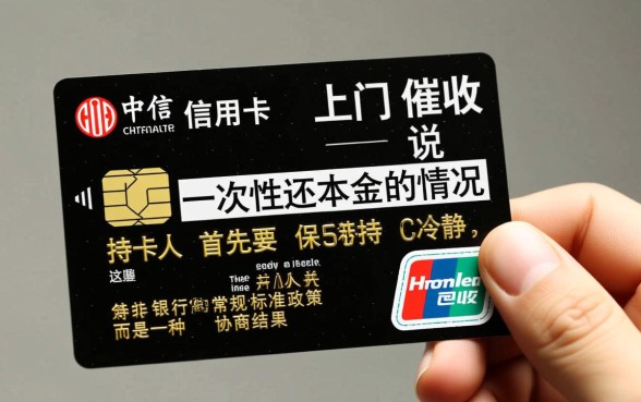 中信信用卡上门催收说一次性还本金是真的吗