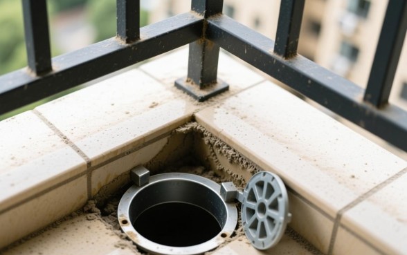 阳台下水道口封了能打开吗