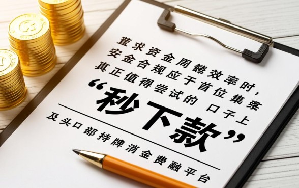 小额贷款秒下款口子有哪些