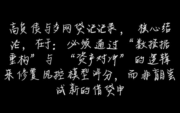 负债多网贷多该怎样借款才能通过